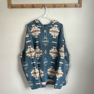 Double soft Hoodie Popover - Chief Joseph Blue